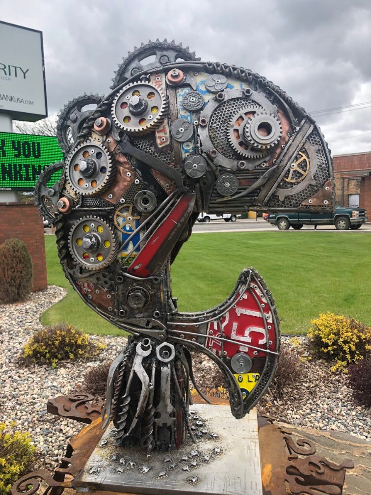 Rumblefish - Upcycled/Recycled Metal Art by Tim Nelsen