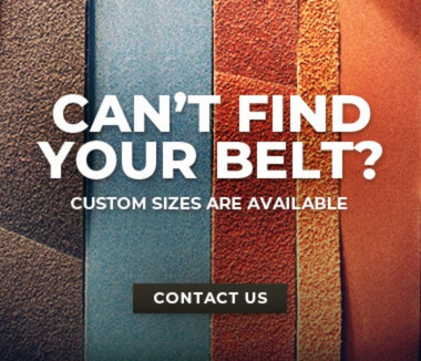 promo banner for custom belts.