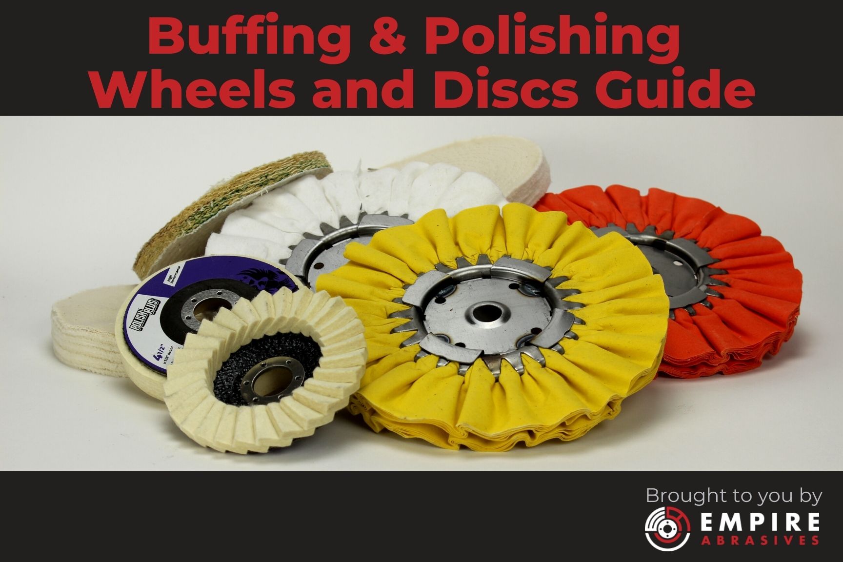 25mm Abrasive Wheel Buffing Polishing Wheel Set Compatible with Rotary Tool-4 Grits 62 Packs Polishing Buffing Wheel Set,YuCool 1