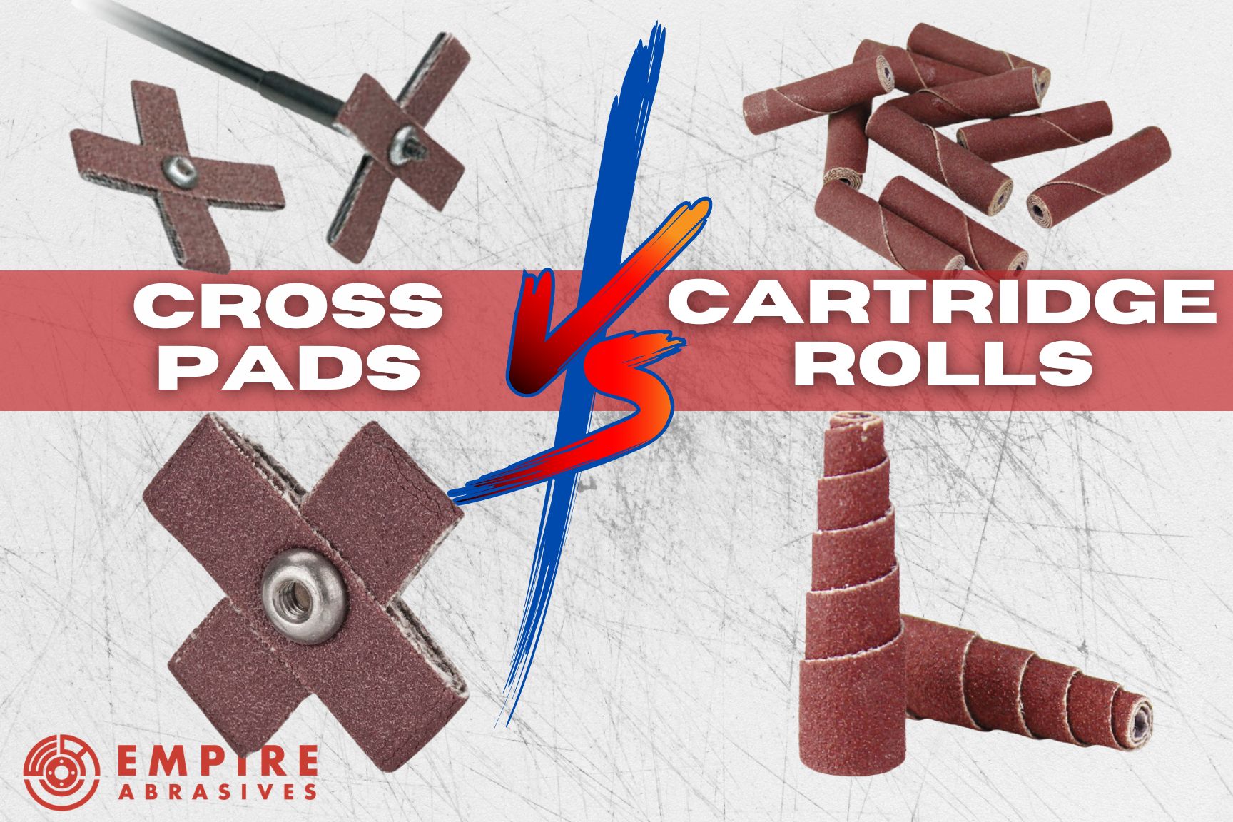 Cross pads vs cartridge rolls - deciding on the best abrasive products to buy