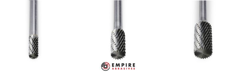 Cylinder End Cut Tungsten Carbide Burr Head of Double Cut Long Shank Rotary Burrs