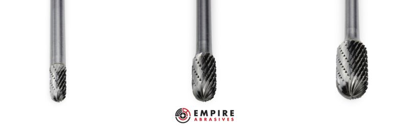 Cylinder Radius Cut carbide burrs