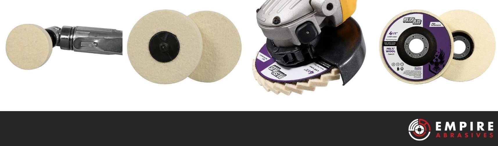 OLJF Buffing Wheels Wool Felt Polishing Wheel Flap disc Buffing Pad for 115x22mm Angle Grinder for Metal Polishing 