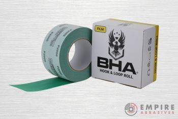 BHA green film hook and loop sandpaper rolls - continuous longboard sanding rolls