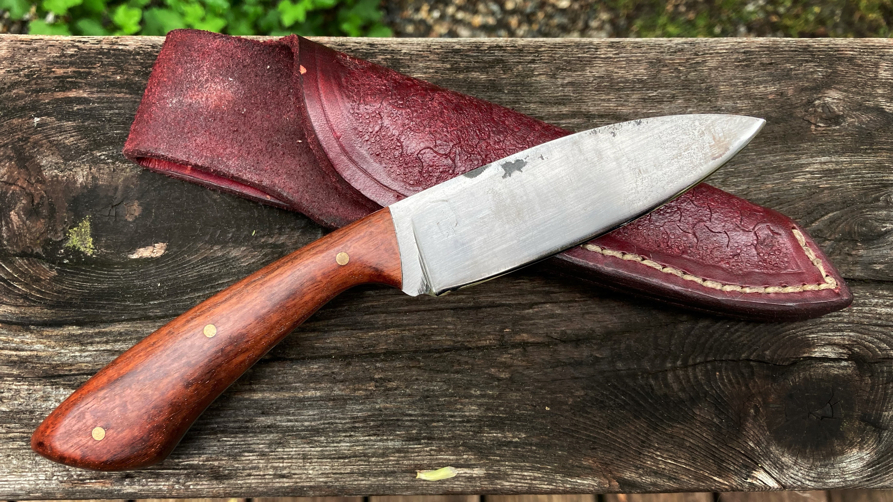 Handmade bushcraft knife by Liam Penn