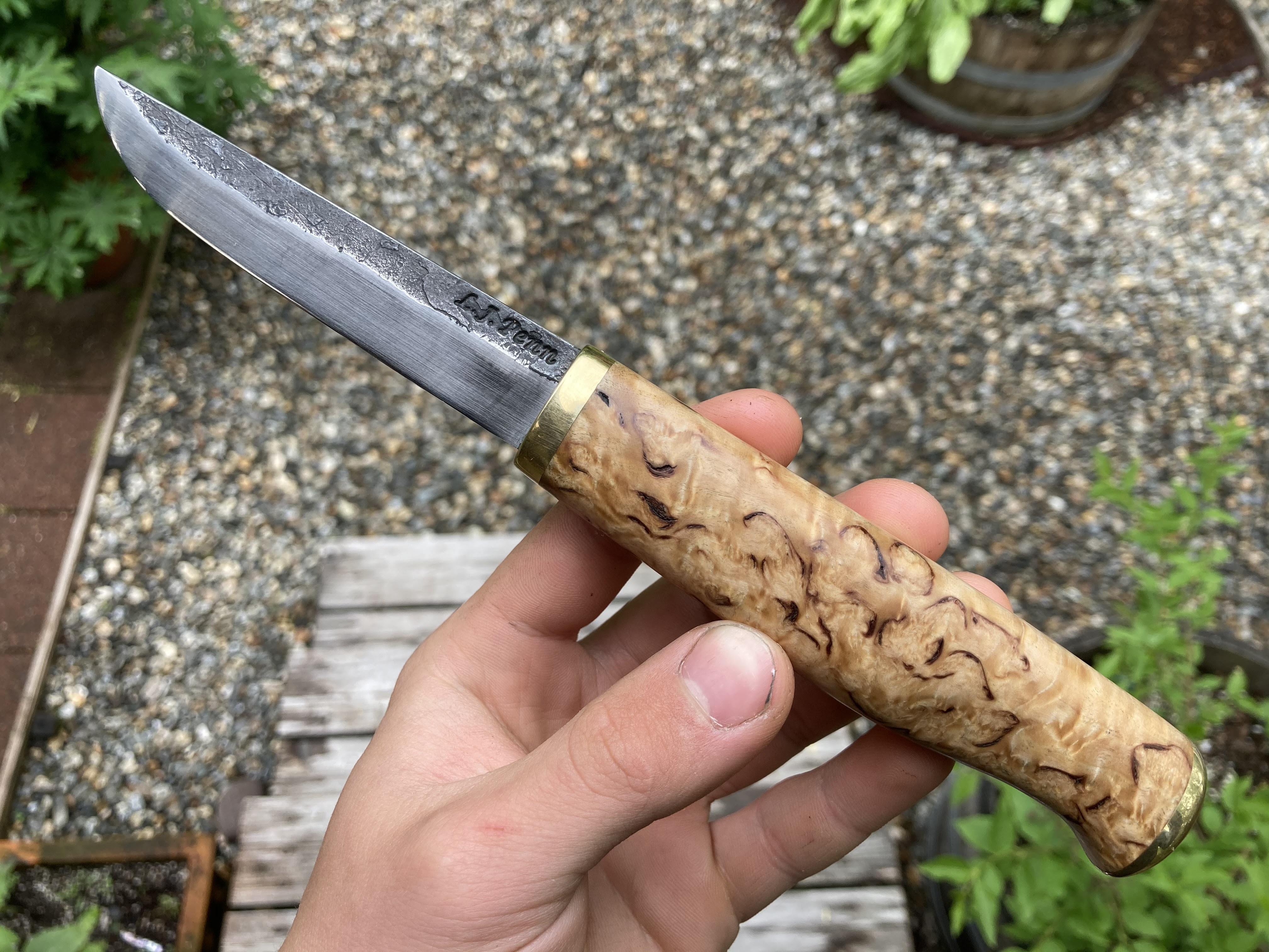 Handmade puukko knife by Liam Penn