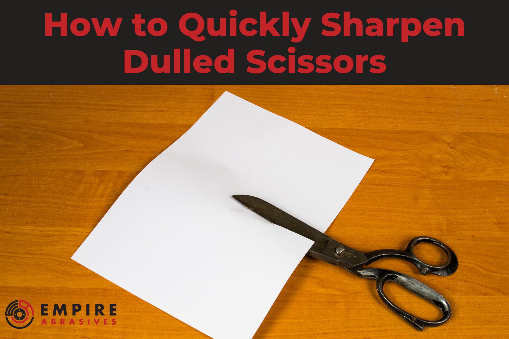 How to quickly sharpen scissors. easy shear sharpening with sandpaper