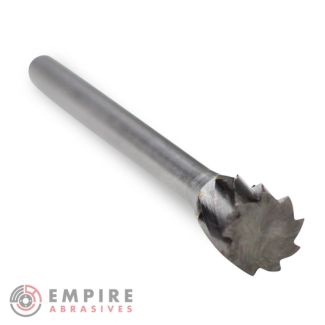 Inverted cone shape carbide burr
