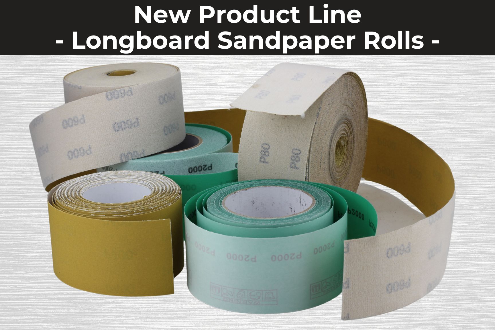 New product line announcement from Empire Abrasives - 2" continuous longboard sanding rolls