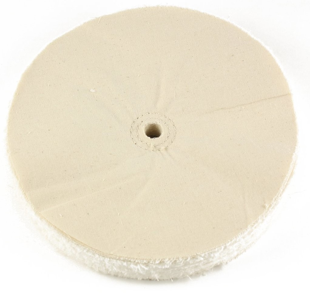 1Pc 5 Inch Yellow Soft Cloth Polishing Wheel with 5/8 Inch Bore for Grinding and Buffing Jewelry Metal Aluminum and Wood 50Ply 