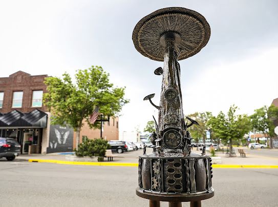 Mycology Manor - Upcycled/Recycled Metal Art by Tim Nelsen