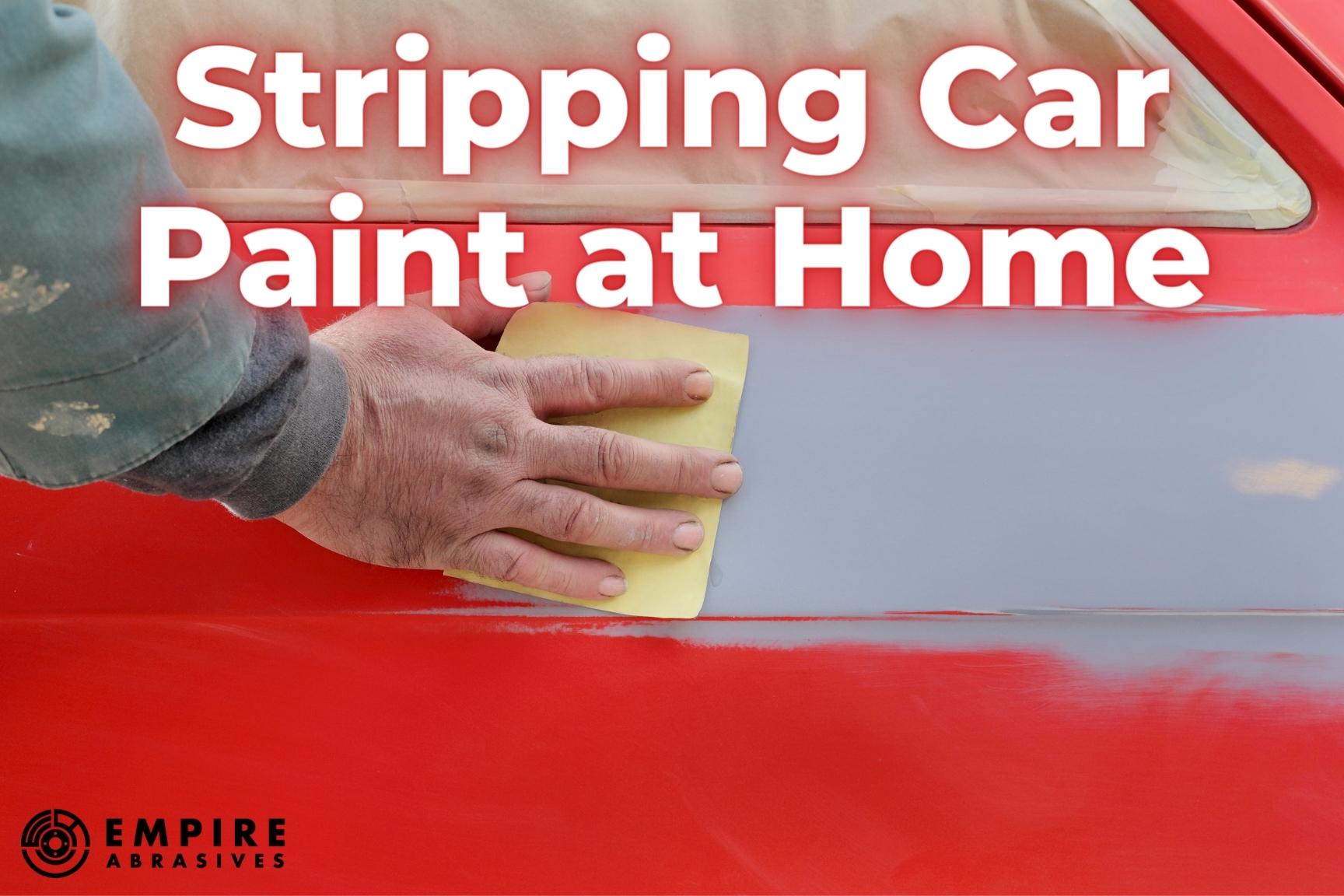 Removing car paint with abrasive products