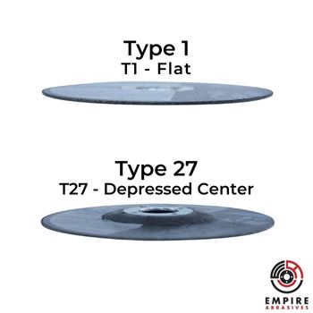 Type 1 (flat) vs Type 27 (depressed center) cutoff whels