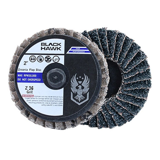 Mini 2 inch die grinder flap discs - front and back